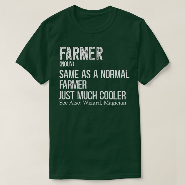 Farmer Definition Design for Farmer Farming  T-Shirt (Design Front)