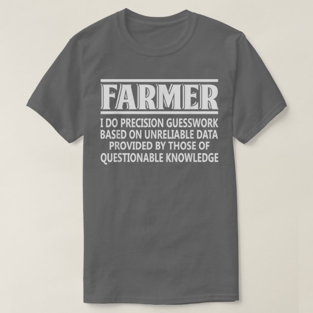 Farmer Definition Funny Farming Gift  T-Shirt (Design Front)