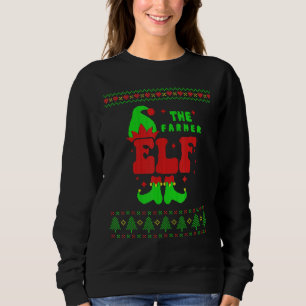 Farmer Elf Family Matching Ugly Sweater Christmas