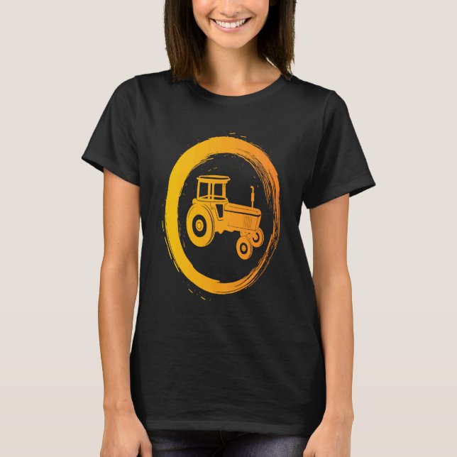 Farmer farm agricultural tractor T-Shirt (Front)