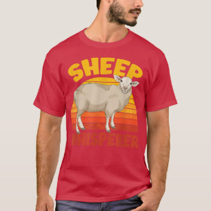 Farmer Farm Animal Lover Sheep Whisperer Retro She T-Shirt