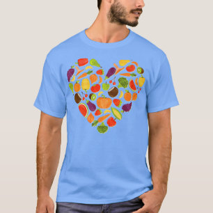 Farmer Farm Animals Food Farmers Market Heart T-Shirt