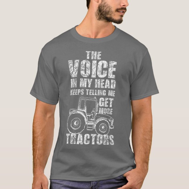 Farmer Farm Tractor Farming Agriculture T-Shirt (Front)