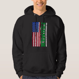 Farmer Farming   Animals   American Flag Vintage Hoodie