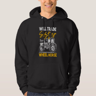 Farmer Farming Tractor Hoodie