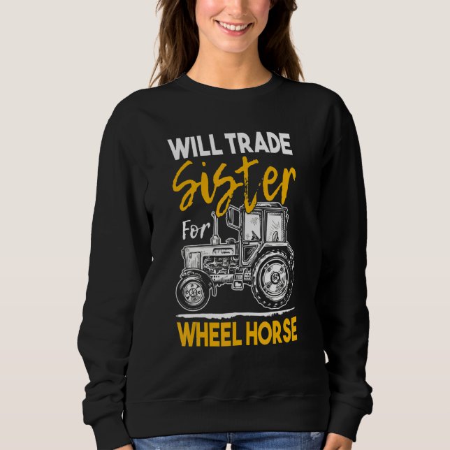 Farmer Farming Tractor Sweatshirt (Front)