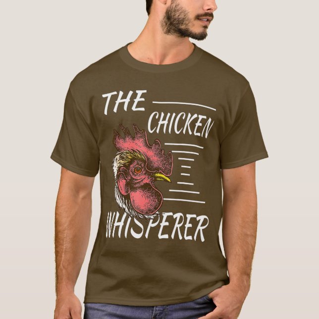 Farmer Gift Idea For Chicken Owner Funny Farming T-Shirt (Front)