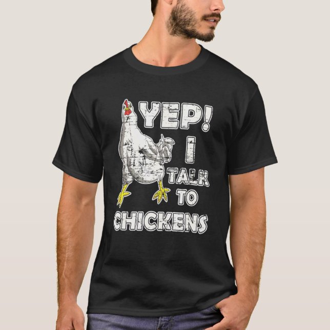Farmer Idea Rooster Chicken T-Shirt (Front)