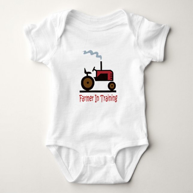 Farmer In Training Baby Bodysuit (Front)