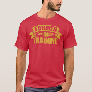 Farmer In Training Farm Field Agriculture Tractor  T-Shirt