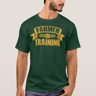 Farmer In Training Farm Field Agriculture Tractor T-Shirt