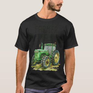Farmer In Training Green Tractor Kids Toddler Boy T-Shirt