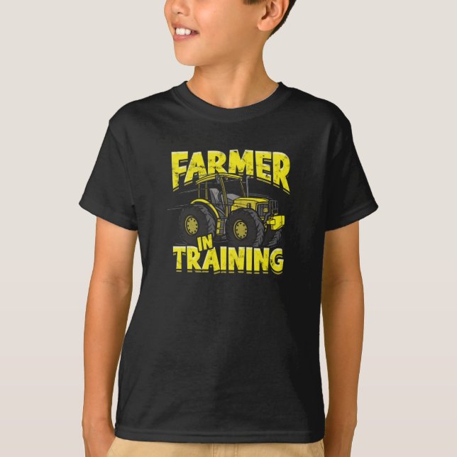 Farmer in training - tractor T-Shirt (Front)