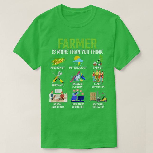 Farmer Is Than You Think Farming Farmer Country Fa T-Shirt (Design Front)