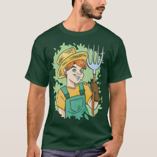 Farmer Kid Boy Farm Guy  T-Shirt
