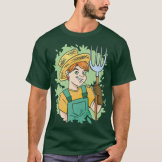 Farmer Kid Boy Farm Guy T-Shirt