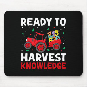 Farmer Kids Back To School Teacher Farming Tractor Mouse Pad