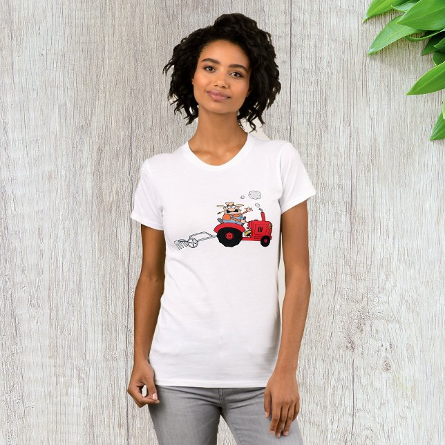 Farmer On A Tractor Womens T-Shirt (Creator Uploaded)
