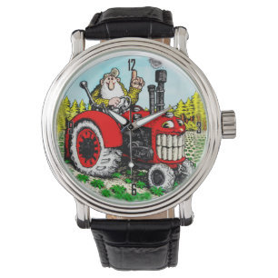 FARMER ON TRACTOR WRIST WATCH