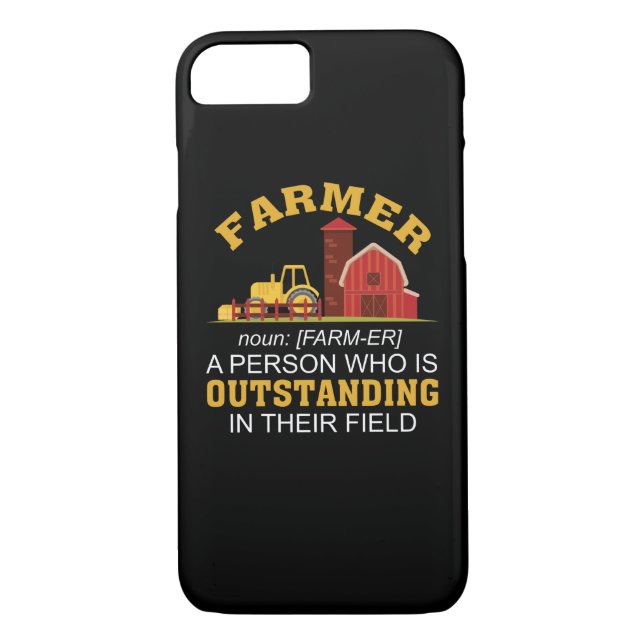 Farmer Person Who Is Outstanding Field Case-Mate iPhone Case (Back)