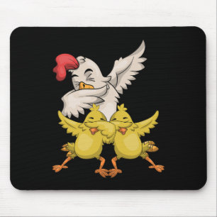 Farmer Poultry Family Animal Dabbing Farm Bird Chi Mouse Pad