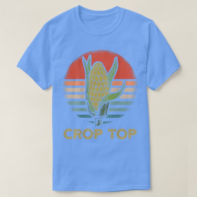 Farmer Retro Corn Crop Top  (Design Front)