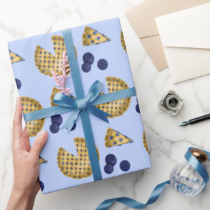 Farmer’s Market Blueberry Pie Summer Picnic Wrapping Paper
