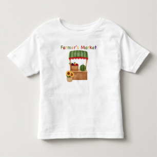 Farmer’s Market Cute Veggie Stand Toddler T-Shirt
