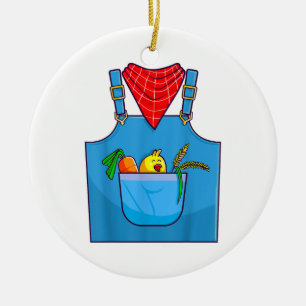 Farmer Simple Cute Farm Ceramic Tree Decoration