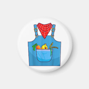 Farmer Simple Cute Farm Magnet