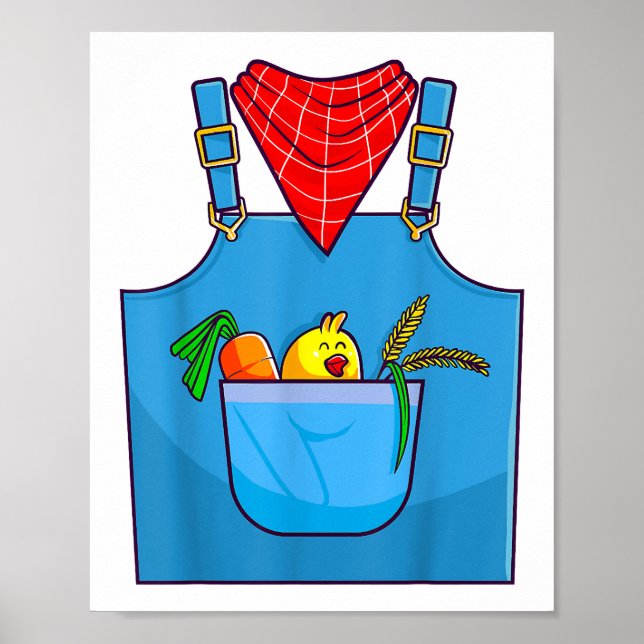 Farmer Simple Cute Farm  Poster (Front)