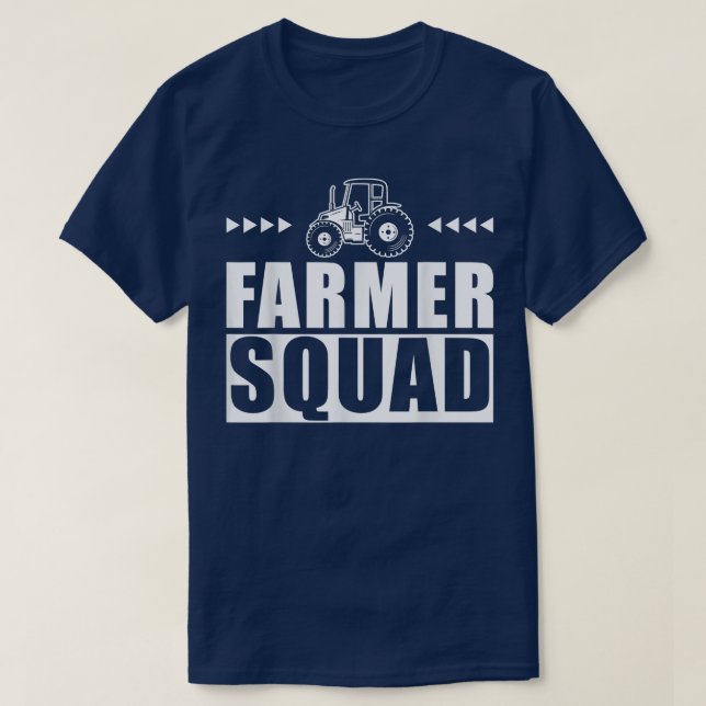 Farmer Squad  Farmer Team Group  Farmer  T-Shirt (Design Front)