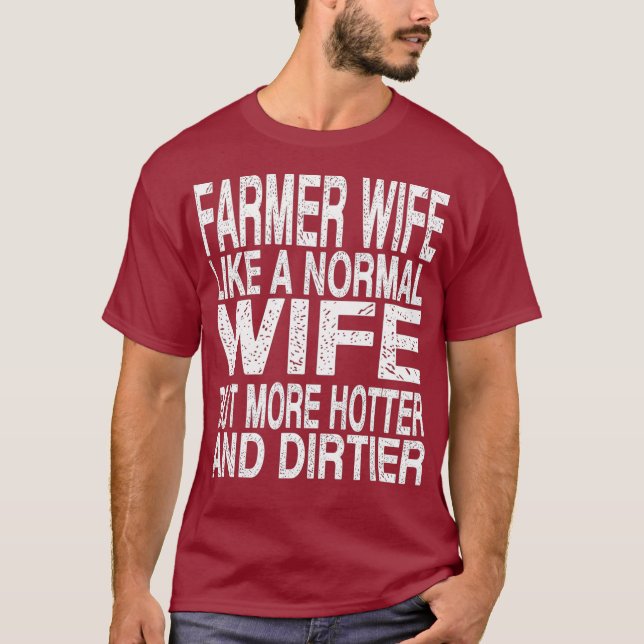 Farmer Wife Shirt For Woman - Vintage Farming (Front)