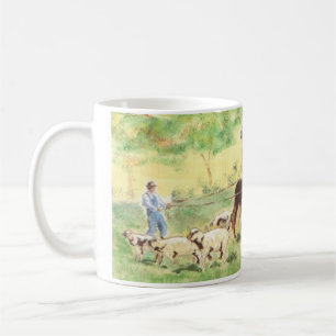 Farmer with Mule and Sheep Coffee Mug