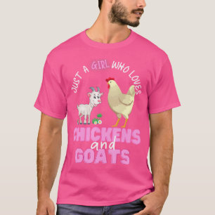 Farmer Women Mum Just A Girl Who Loves Chickens An T-Shirt