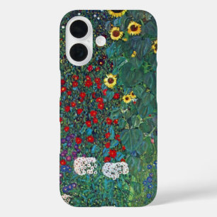 Farmergarden w Sunflower by Klimt, Vintage Flowers iPhone 16 Case
