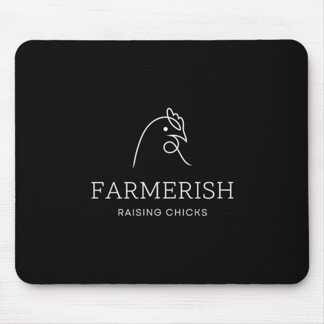 Farmerish Chickens Farmer Roosters Mousepad (Front)