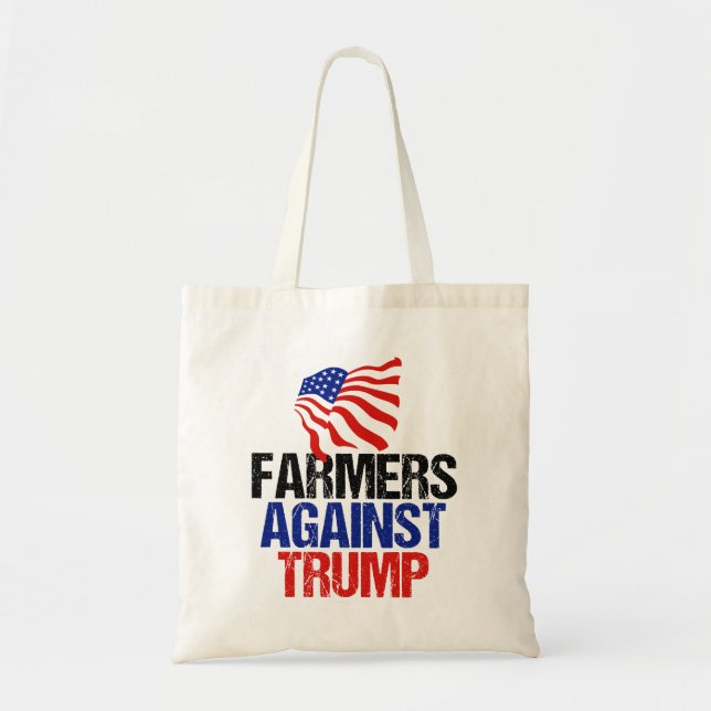 Farmers Against Trump 2024 Election Tote Bag (Front)