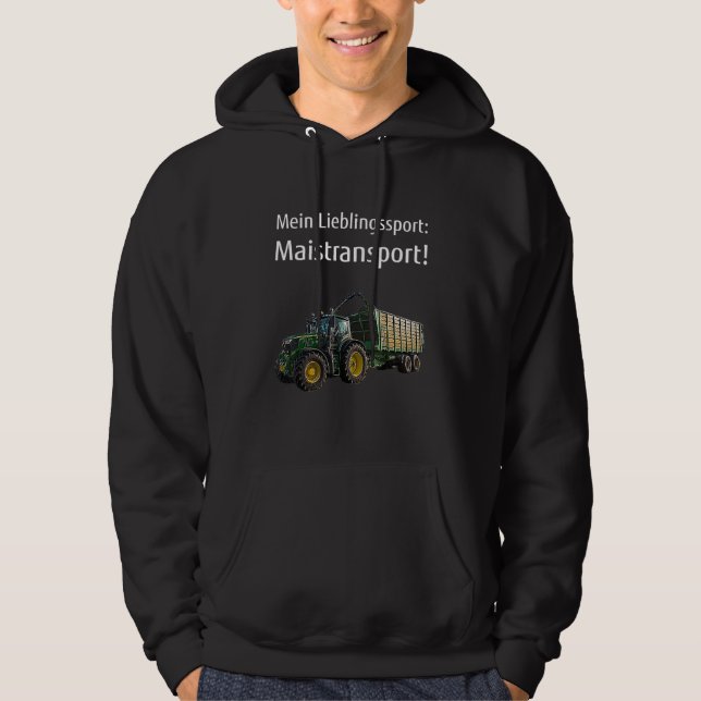 Farmers Corn Chopping Farmers Agriculture Corn Tra Hoodie (Front)