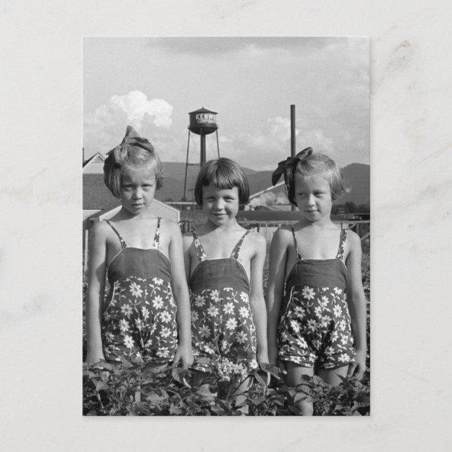 Farmer's Daughters, 1939 Postcard (Front)