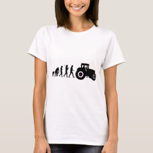 Farmers Evolution of Farming Farm Tractor Drivers T-Shirt