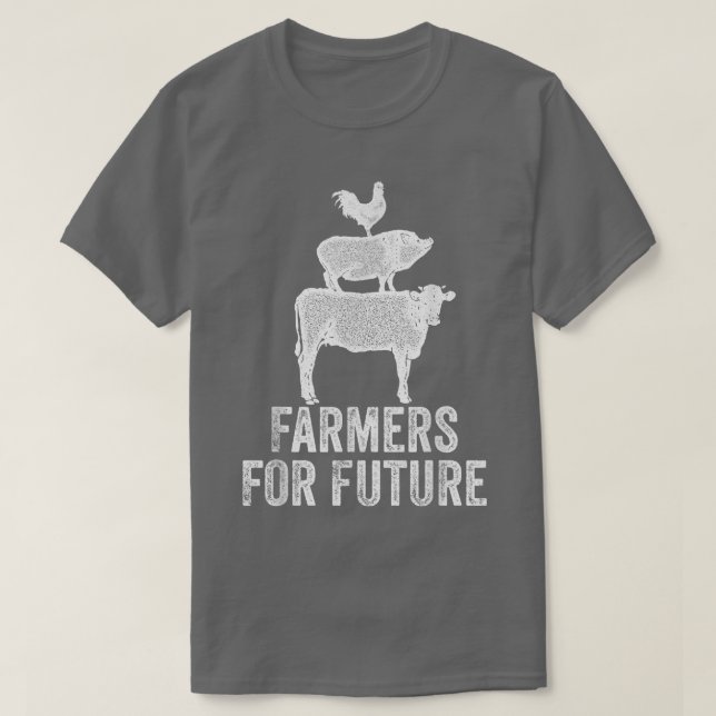 Farmers For Future I Farmers Demonstration Agricul T-Shirt (Design Front)