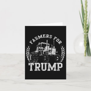 Farmers For Trump 2024 Election Farming Farmer Usa Card