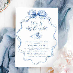 Farmers Hand Drawn Bridal Shower Invitation