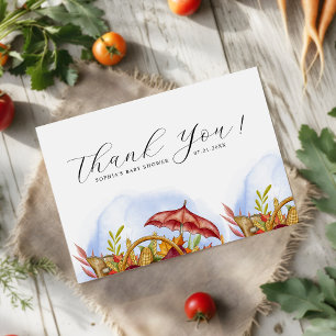 Farmers Locally Grown Modern Baby Shower Thank You Card