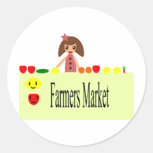 Farmers Market 2.0 51Z Classic Round Sticker