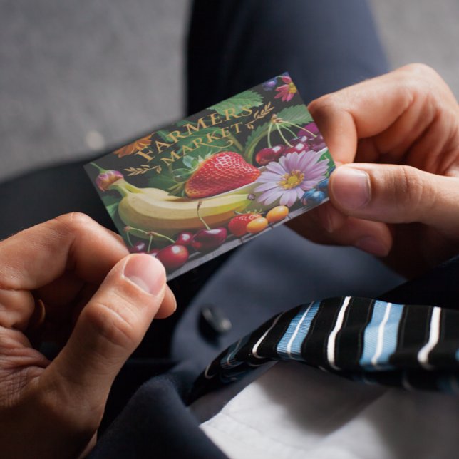 Farmers Market (A) Business Card (Creator Uploaded)