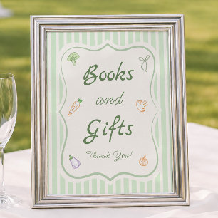 Farmers Market Baby Shower Books and Gifts  Poster