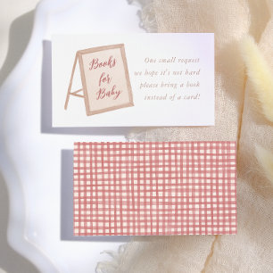 Farmer's Market Baby Shower Books For Baby Enclosure Card
