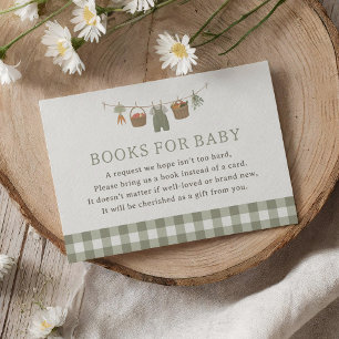 Farmers Market Baby Shower Books for Baby Enclosure Card
